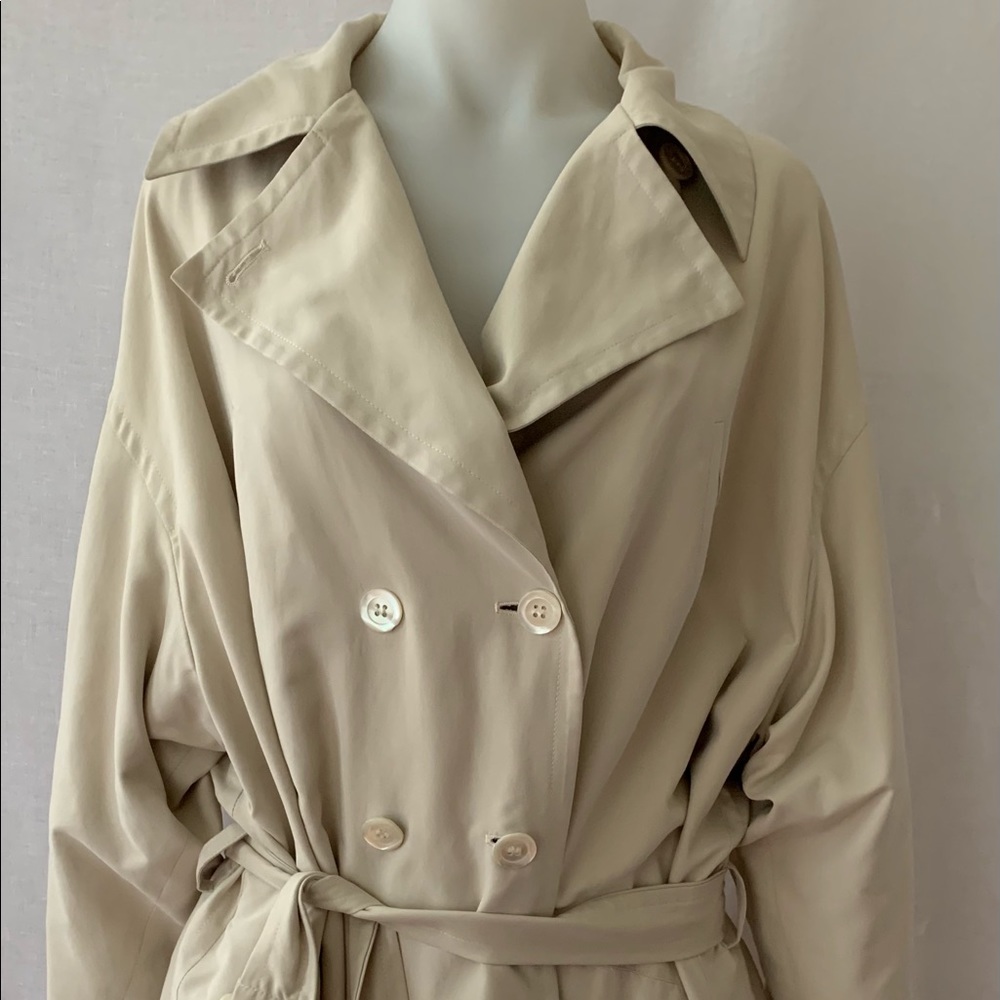 Made In ITALY I Blues TRENCH Coat Size 14 - Picture 2 of 10